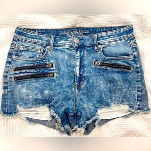 AE High Rise Shortie Shorts - Stretchy - size 14